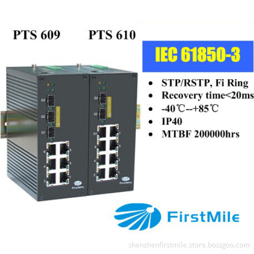 3*Gigabit Managed Industrial Switch Pts 609/610